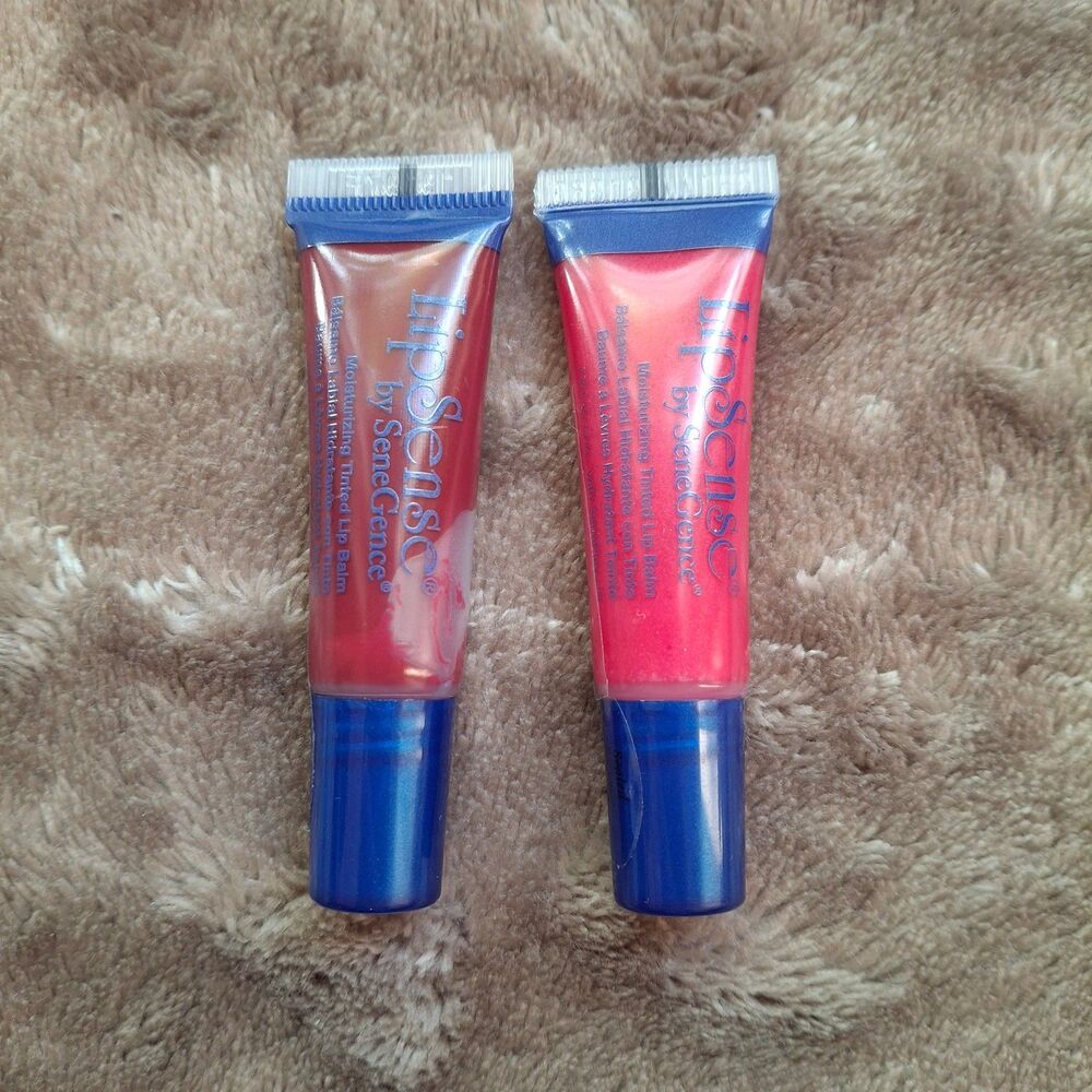 Lipsense By Senegence Flavored Lip Balm - Blush Pink & Barely Berry - New